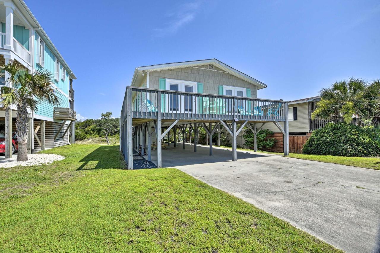 Oak Island Beach Abode With Deck Walk To Shore! מראה חיצוני תמונה